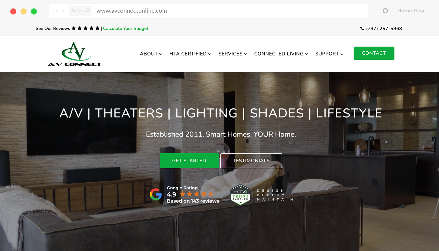 case study home theater and av installation seo